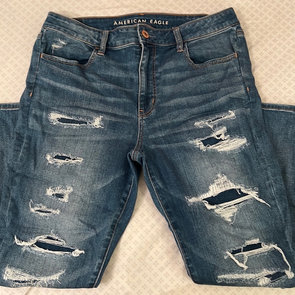 American Eagle ripped jeans